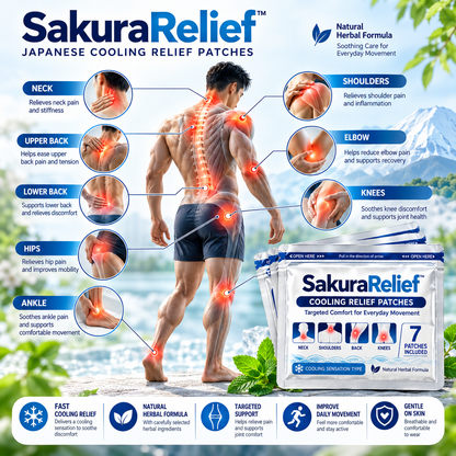 SakuraRelief™ Japanese Pain Relief Patches